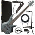 Collage image of the Yamaha TRBX305 5-String Electric Bass Guitar - Mist Green COMPLETE BASS BUNDLE