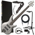 Collage image of the Yamaha TRBX305 5-String Electric Bass Guitar - Pewter COMPLETE BASS BUNDLE