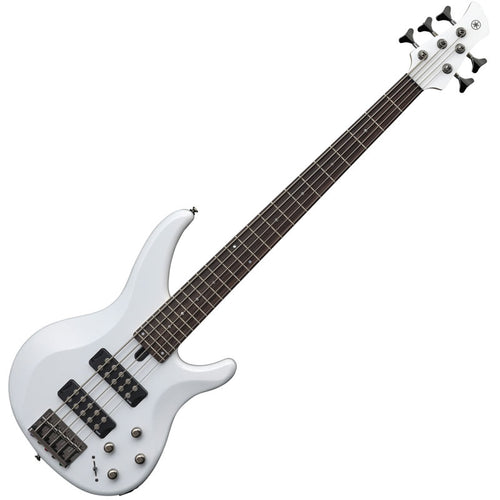 yamaha trbx305 5-string electric bass guitar - white
