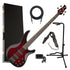 Yamaha TRBX604 4-String Bass Guitar - Red Burst COMPLETE BASS BUNDLE
