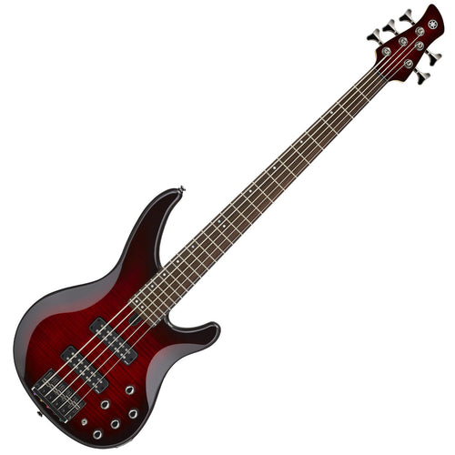 Yamaha TRBX605FM 5-String Electric Bass Guitar - Red Burst