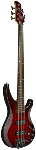 Yamaha TRBX605FM 5-String Electric Bass Guitar - Dark Red Burst