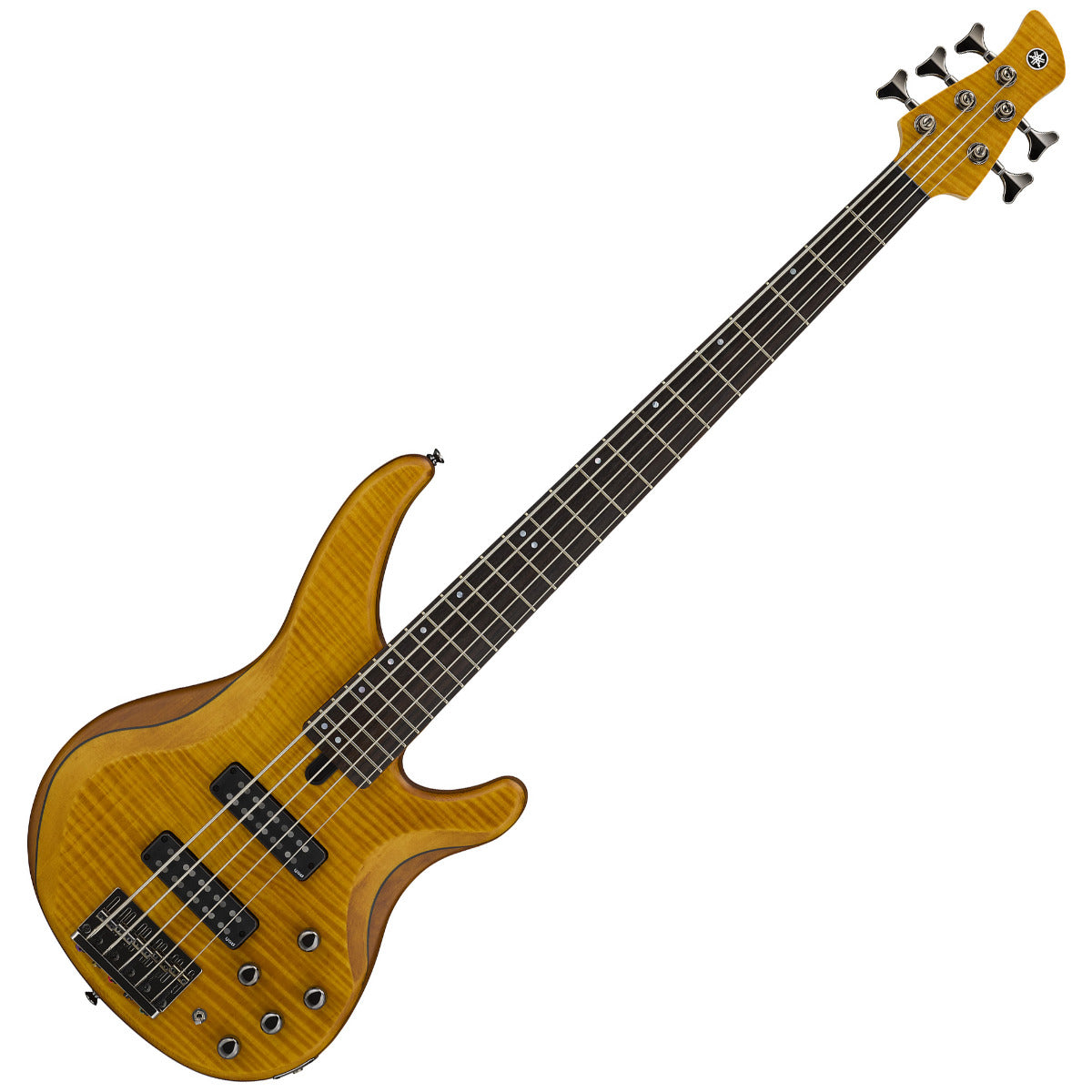 Yamaha TRBX605FM 5-String Electric Bass Guitar - Amber