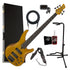 Yamaha TRBX605FM 5-String Electric Bass Guitar - Amber COMPLETE BASS BUNDLE