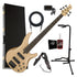 Yamaha TRBX605FM 5-String Electric Bass Guitar - Natural COMPLETE BASS BUNDLE