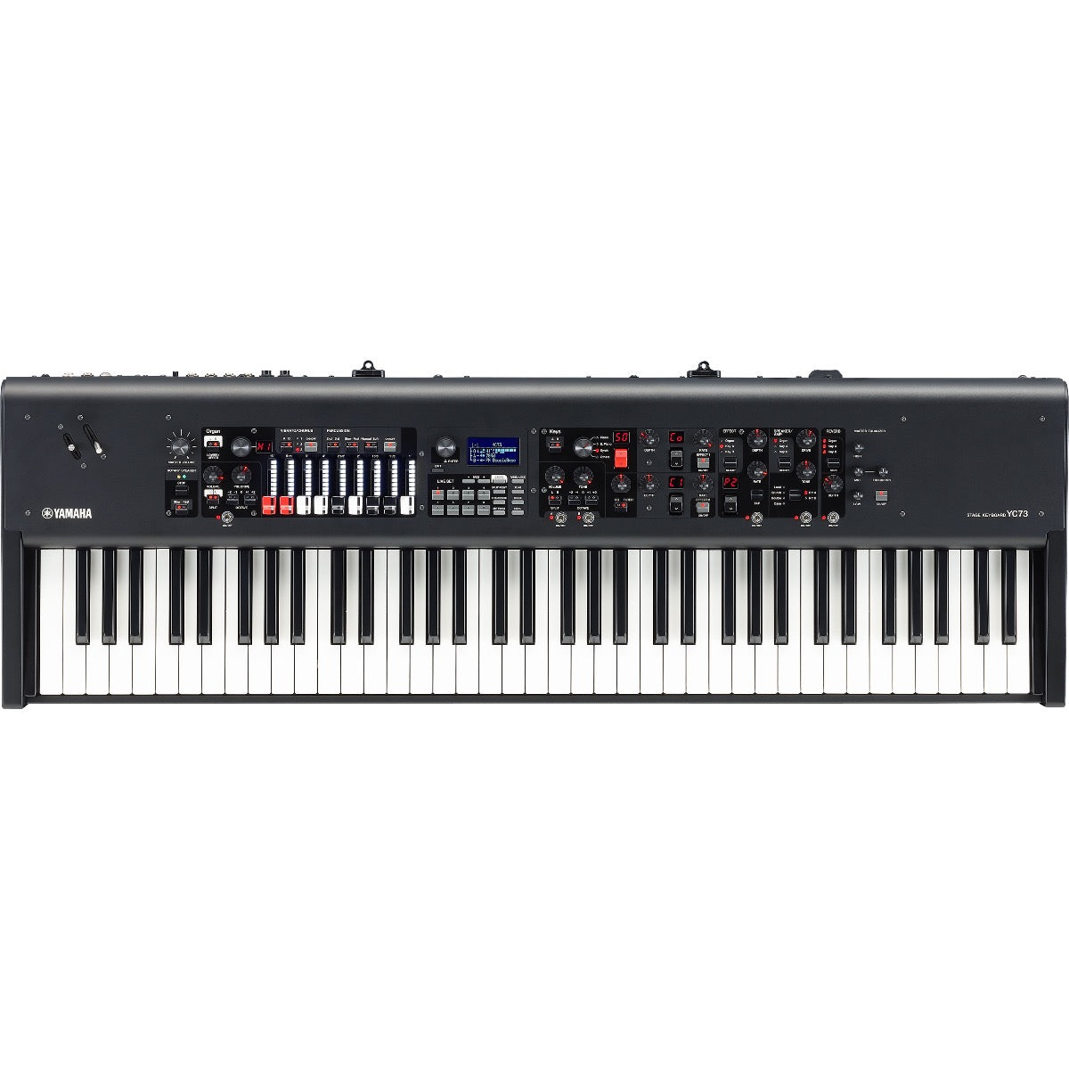 Top view of Yamaha YC73 73-Key Stage Keyboard and Organ