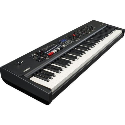 3/4 view of Yamaha YC73 73-Key Stage Keyboard and Organ showing top, left side and front