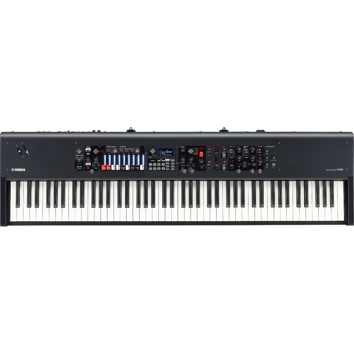 Top view of Yamaha YC88 88-Key Stage Keyboard and Organ