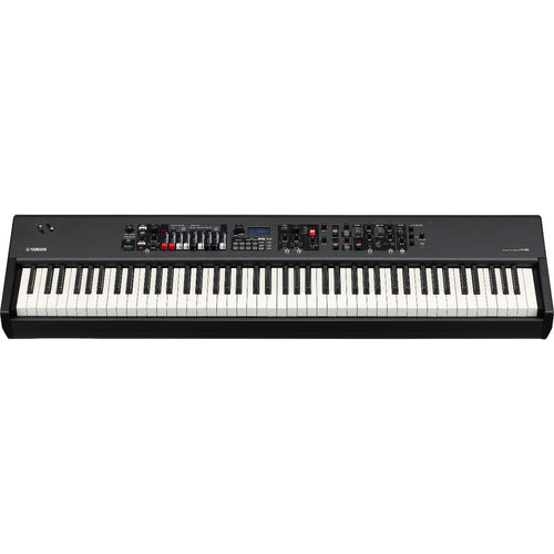 Perspective view of Yamaha YC88 88-Key Stage Keyboard and Organ showing top and front