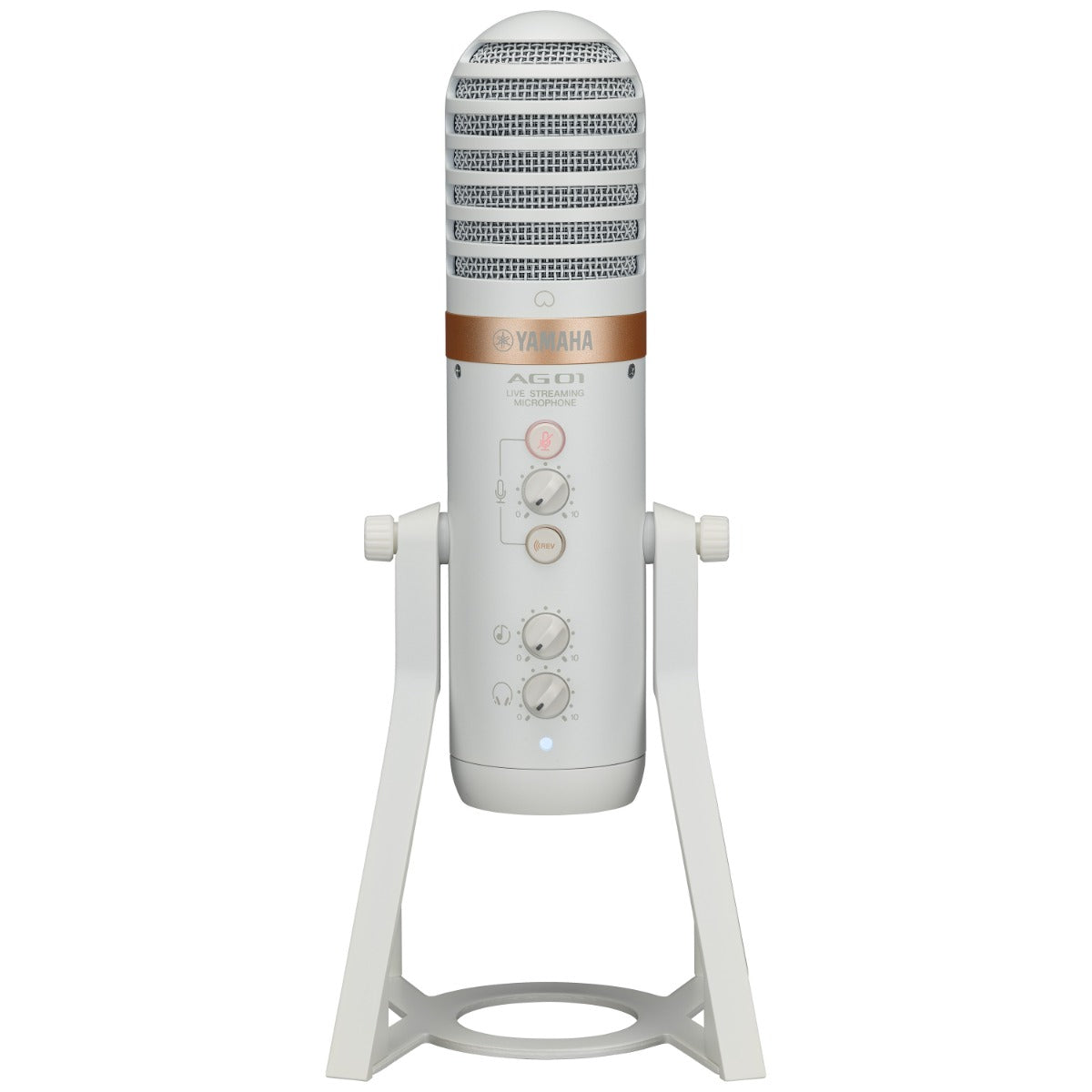 Yamaha AG01 Live Streaming USB Microphone - White view 2