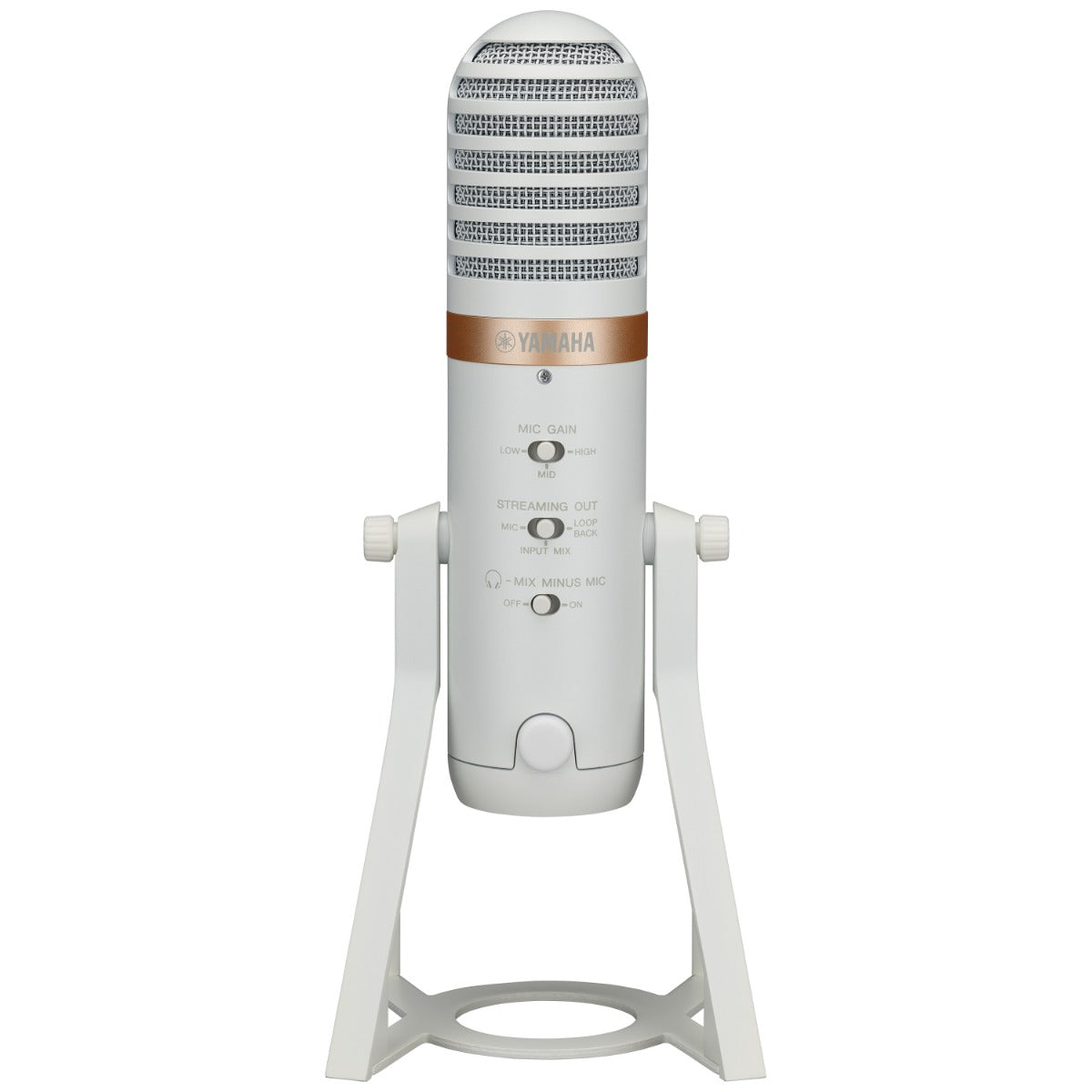 Yamaha AG01 Live Streaming USB Microphone - White view 3