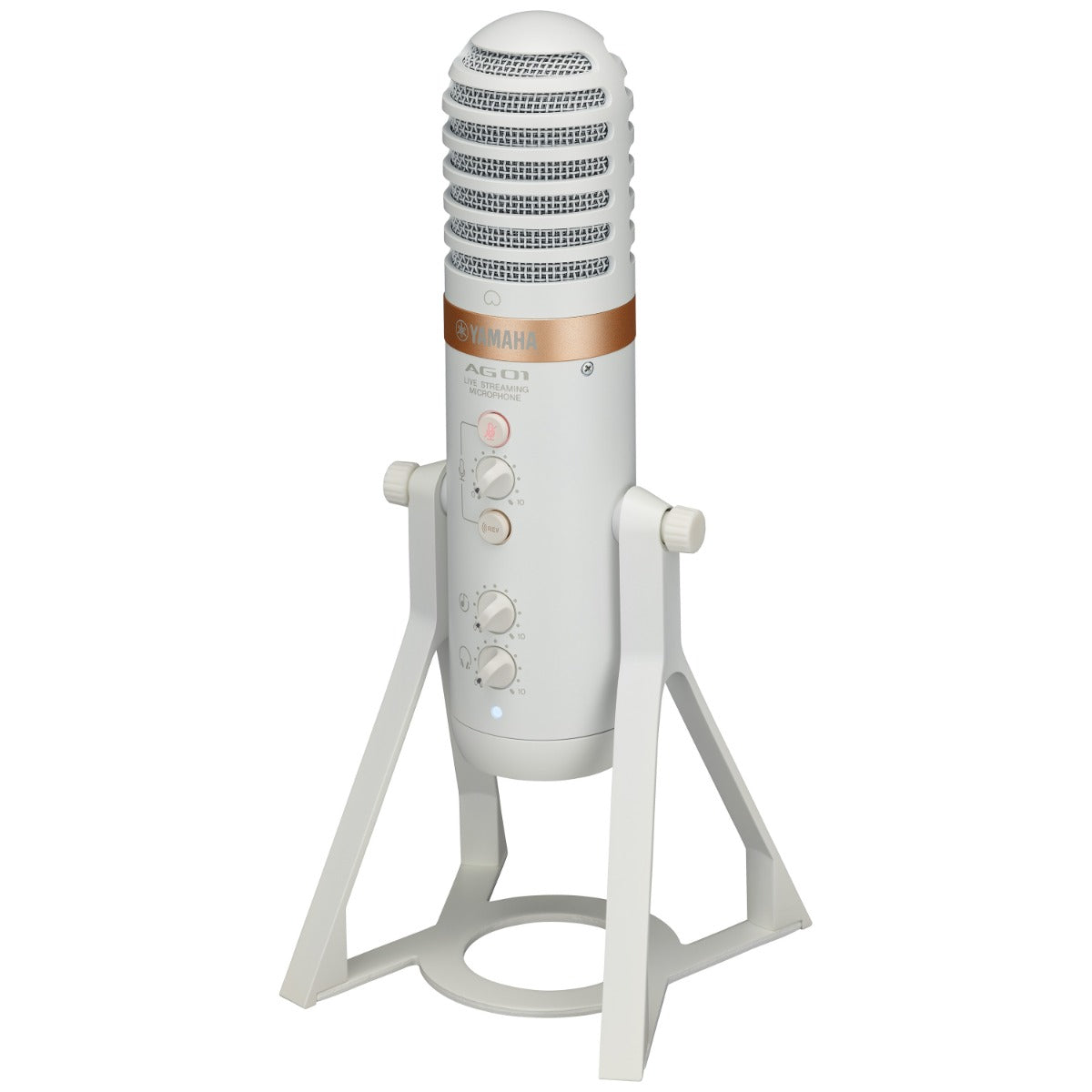 Yamaha AG01 Live Streaming USB Microphone - White view 1
