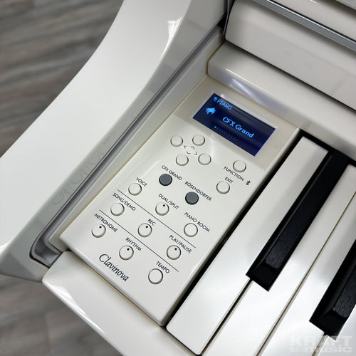 Yamaha Clavinova CLP-765GP Digital Piano - Polished White - Controls