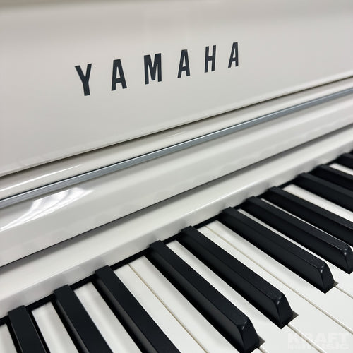 Yamaha Clavinova CLP-765GP Digital Piano - Polished White - Style shot