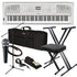 Collage image of the Yamaha DGX-670 Portable Grand Digital Piano - White STAGE ESSENTIALS BUNDLE