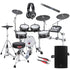 Collage image of the Yamaha DTX10K-M BF Electronic Drum Set - Black Forest COMPLETE DRUM BUNDLE