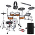 Collage image of the Yamaha DTX10K-M RW Electronic Drum Set - Real Wood COMPLETE DRUM BUNDLE