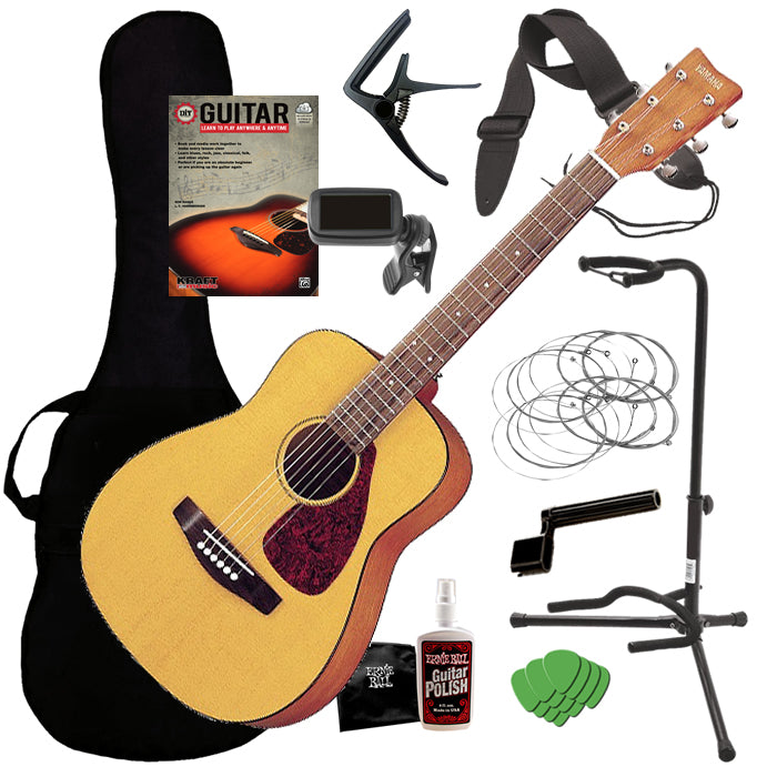 Yamaha JR1 Junior 3/4 Scale Mini Acoustic Guitar COMPLETE GUITAR BUNDLE