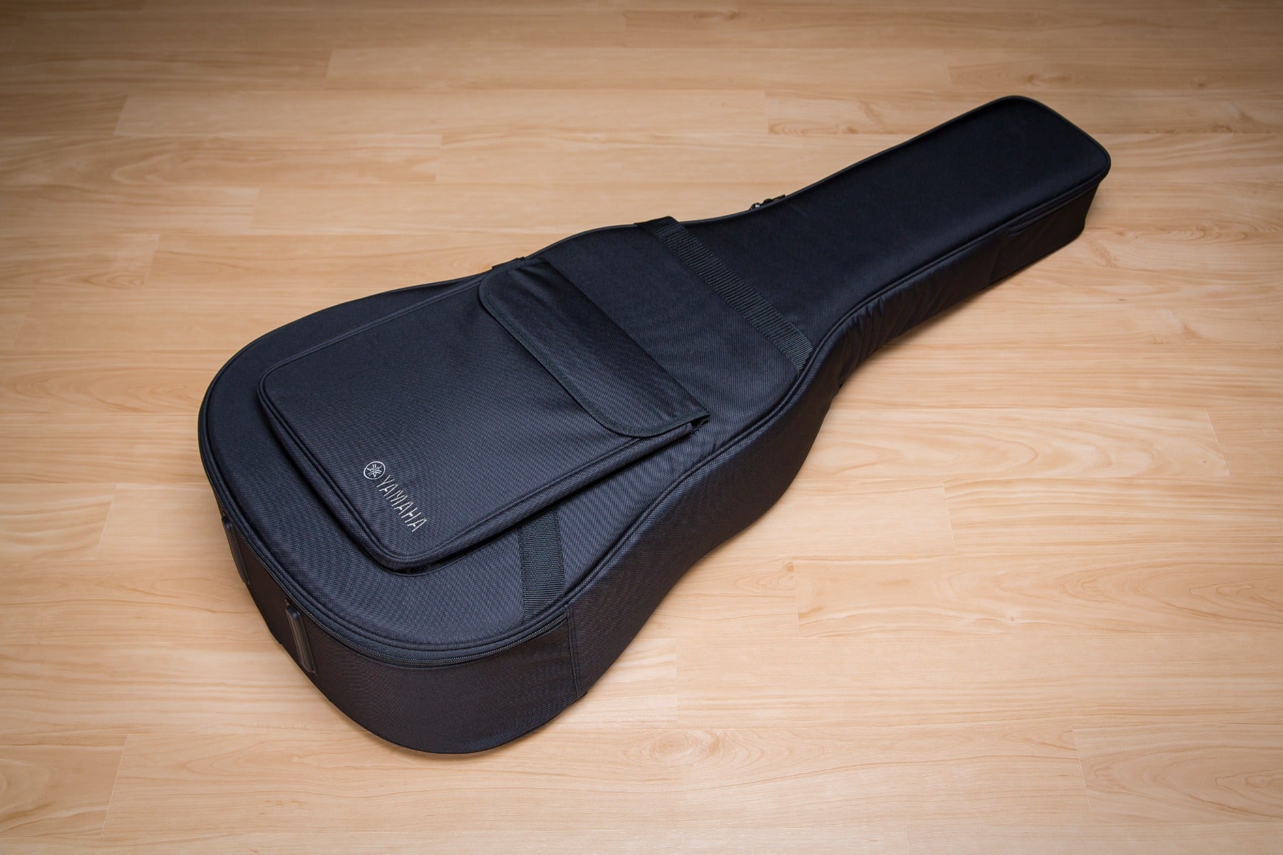 Included soft case for the Yamaha LS-TA TransAcoustic Guitar - Vintage Tint view 1