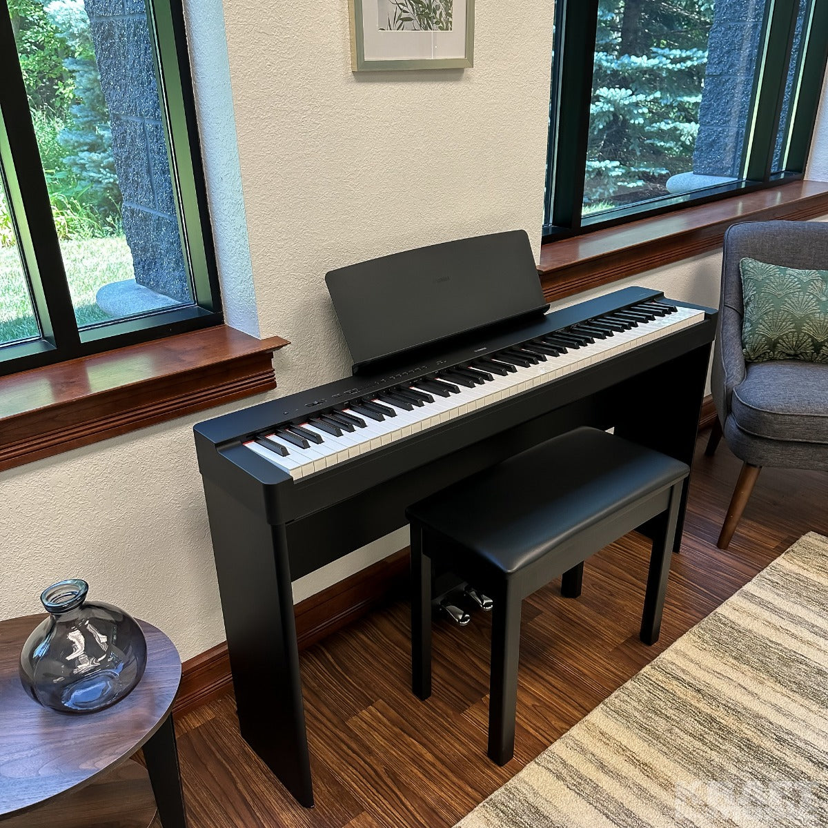 Yamaha P-225 Digital Piano - Black COMPLETE HOME BUNDLE – Kraft Music