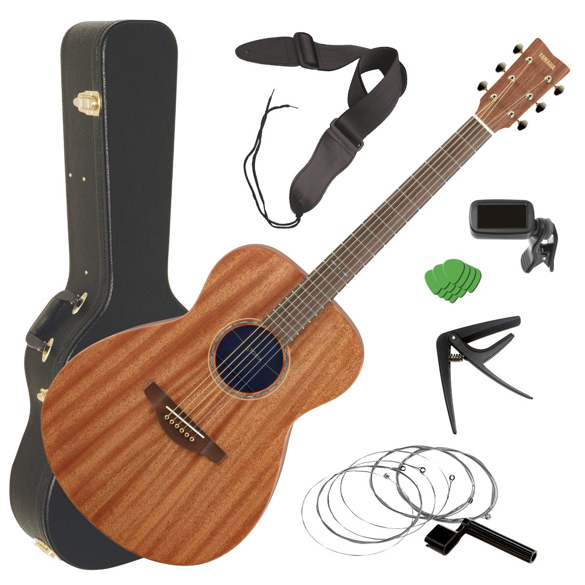 Yamaha Storia II Acoustic-Electric Guitar STAGE ESSENTIALS BUNDLE